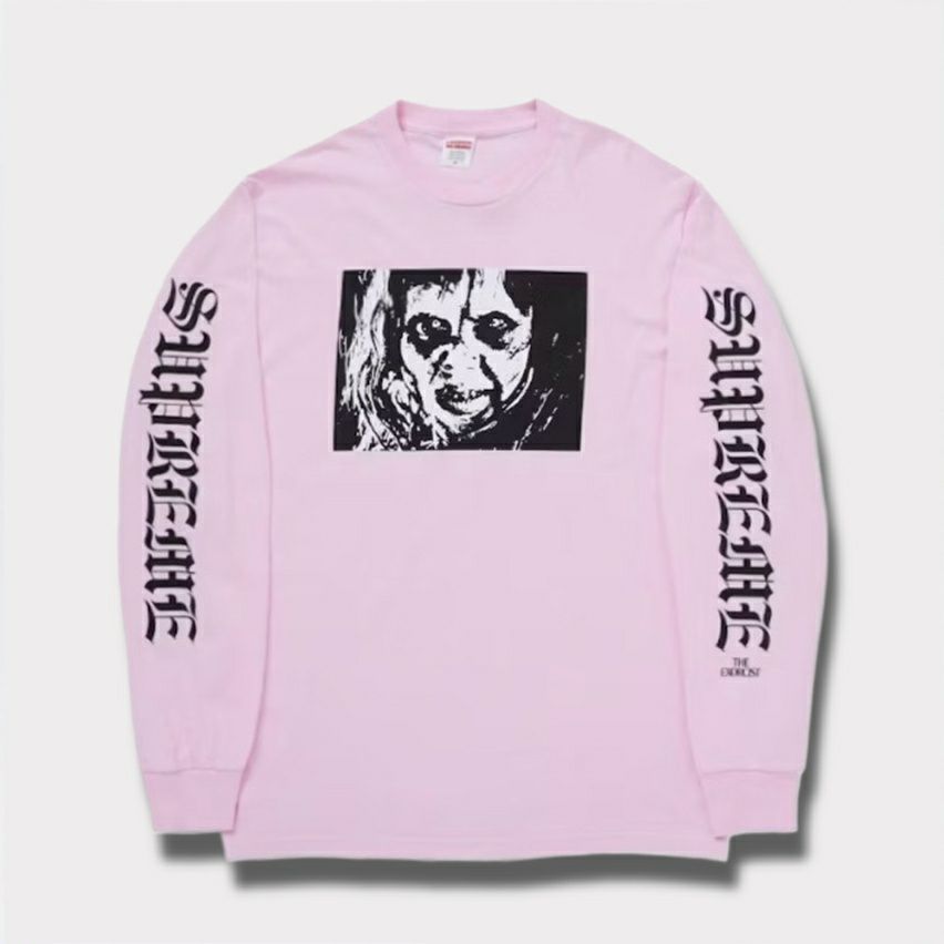 Supreme シュプリーム 2025AW The Exorcist Mother L/S Tee　エクソシスト マザー ロングスリーブTシャツ　ライトピンク