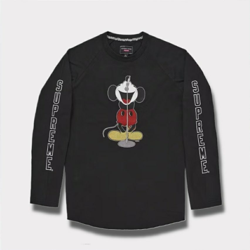  Supreme シュプリーム 2025AW Number (N)ine x Mickey Mouse Raglan L/S Top ナンバーナイン x ミッキーマウス ラグランロングスリーブTシャツ ブラック