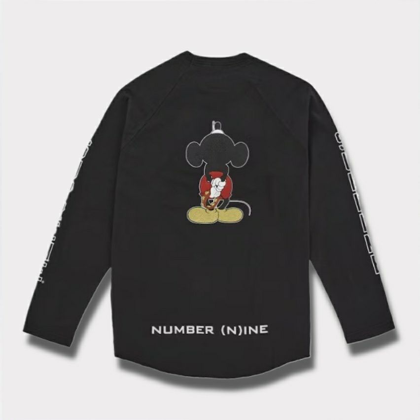  Supreme シュプリーム 2025AW Number (N)ine x Mickey Mouse Raglan L/S Top ナンバーナイン x ミッキーマウス ラグランロングスリーブTシャツ ブラック1