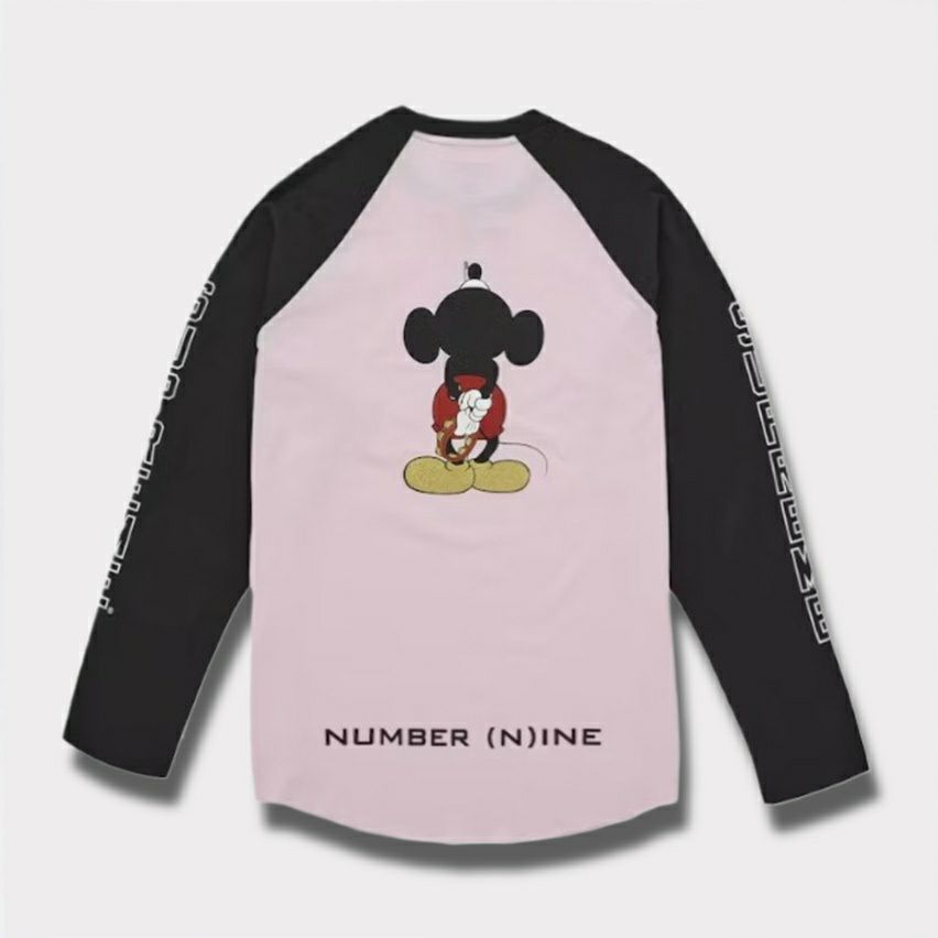 Supreme シュプリーム 2025AW Number (N)ine x Mickey Mouse Raglan L/S Top ナンバーナイン x ミッキーマウス ラグランロングスリーブTシャツ ピンク1