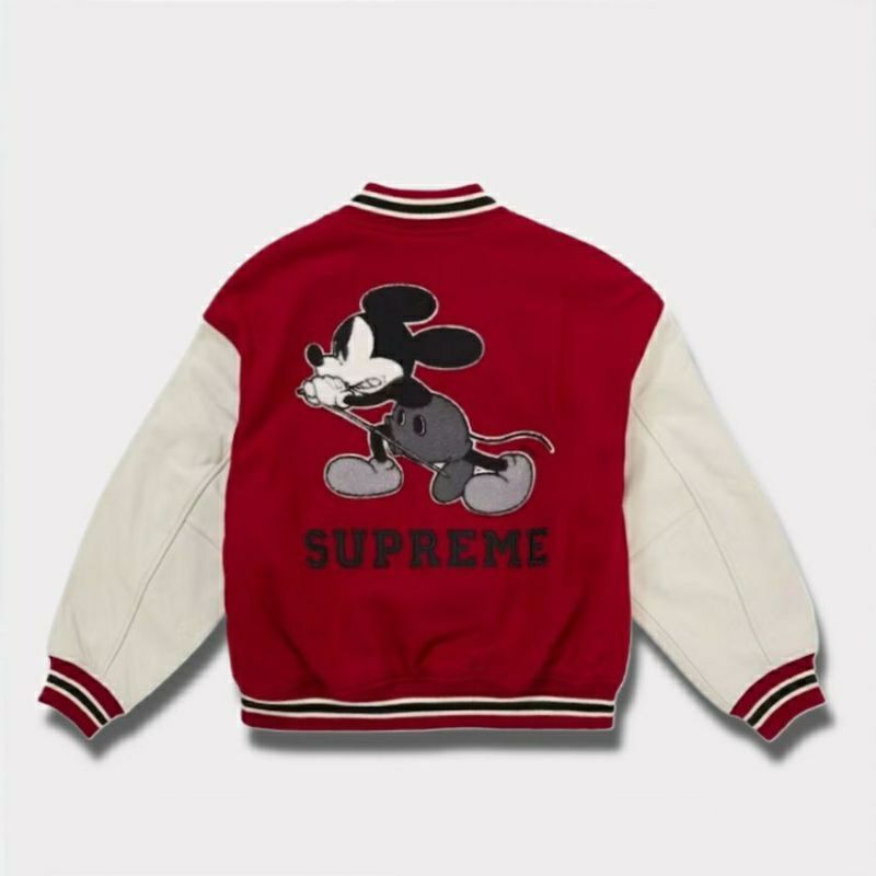 Supreme シュプリーム 2025AW Number (N)ine x Mickey Mouse Varsity Jacket ナンバーナイン x ミッキーマウス バーシティ ジャケット レッド