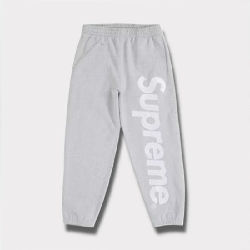 Supreme シュプリーム 2025AW Satin Applique Sweatpant サテン アップリケ スウェットパンツ ヘザーグレー