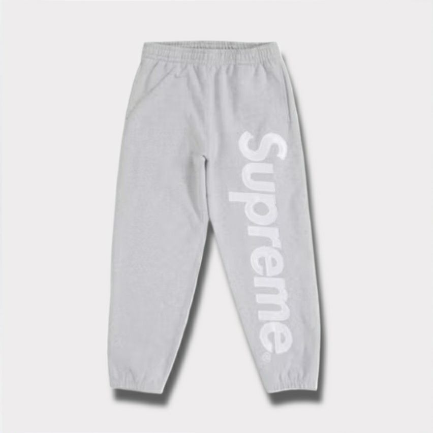 Supreme シュプリーム 2025AW Satin Applique Sweatpant サテン アップリケ スウェットパンツ ヘザーグレー