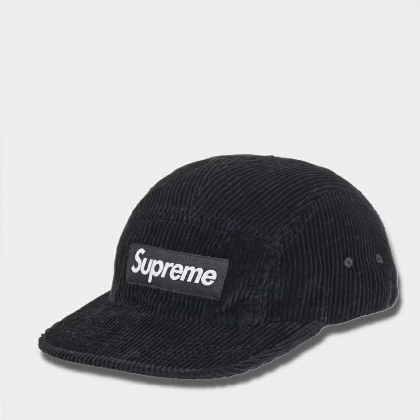 Supreme シュプリーム 2025AW Corduroy Camp Cap コーデュロイキャンプキャップ ブラック