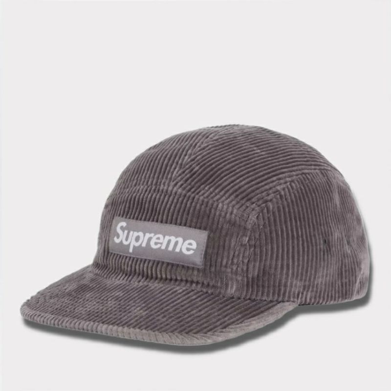 Supreme シュプリーム 2025AW Corduroy Camp Cap コーデュロイキャンプキャップ グレー