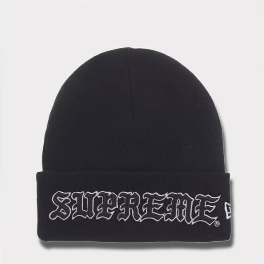 Supreme シュプリーム 2025AW New Era Old English Beanie ニューエラ オールド イングリッシュ ビーニー ブラック