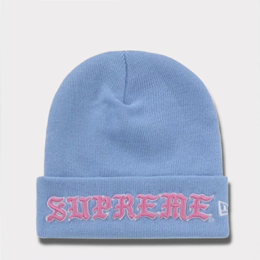 Supreme シュプリーム 2025AW New Era Old English Beanie ニューエラ オールド イングリッシュ ビーニー ライトブルー