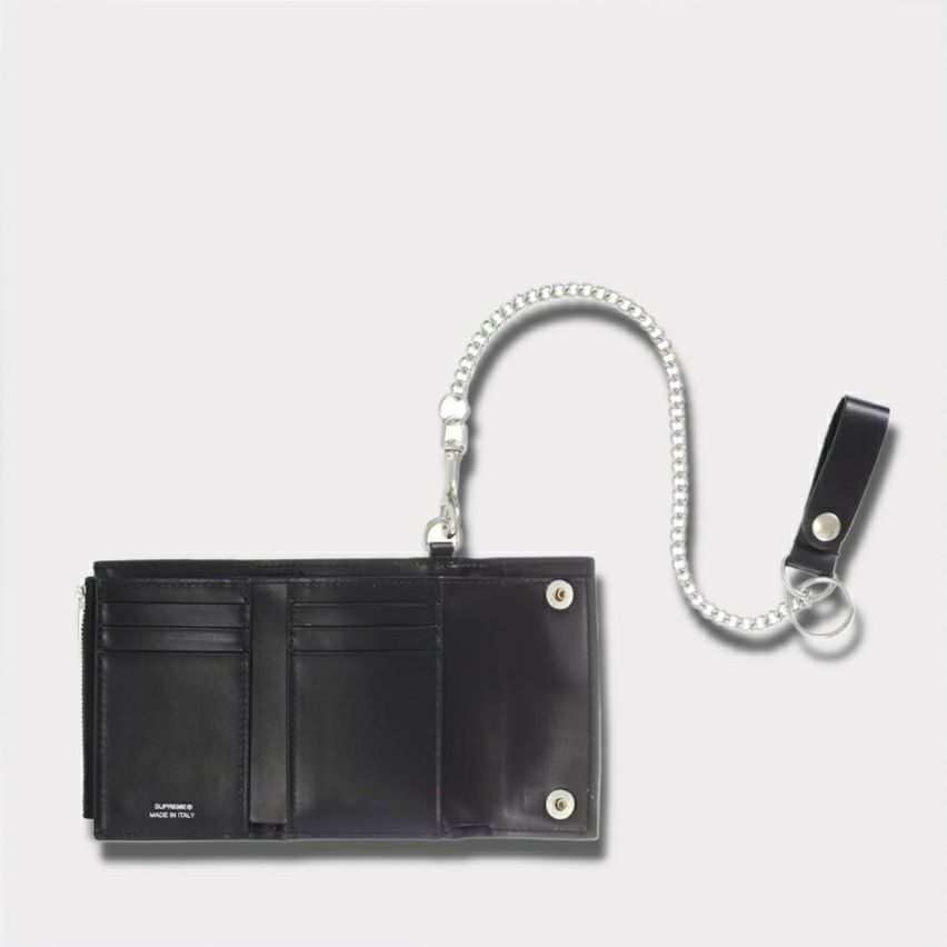 Supreme シュプリーム 2025AW Leather Chain Wallet レザーチェーンウォレット ブラック1