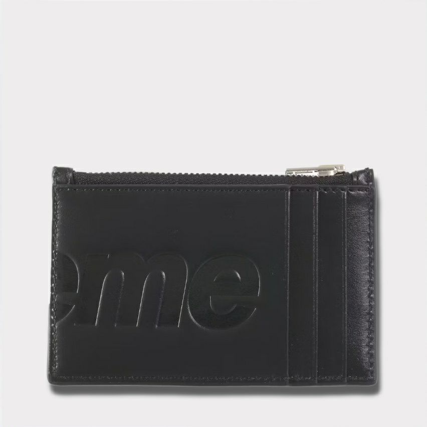  Supreme シュプリーム 2025AW Leather Zip Card Holder レザージップカードホルダー ブラック1