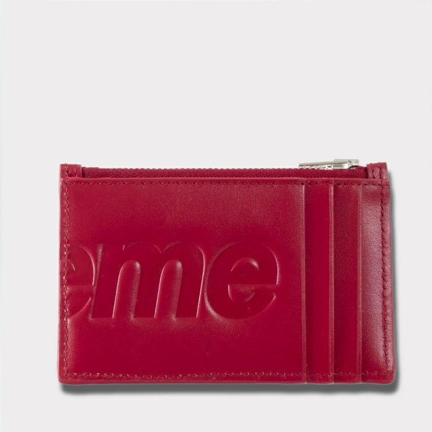 Supreme シュプリーム 2025AW Leather Zip Card Holder レザージップカードホルダー レッド1