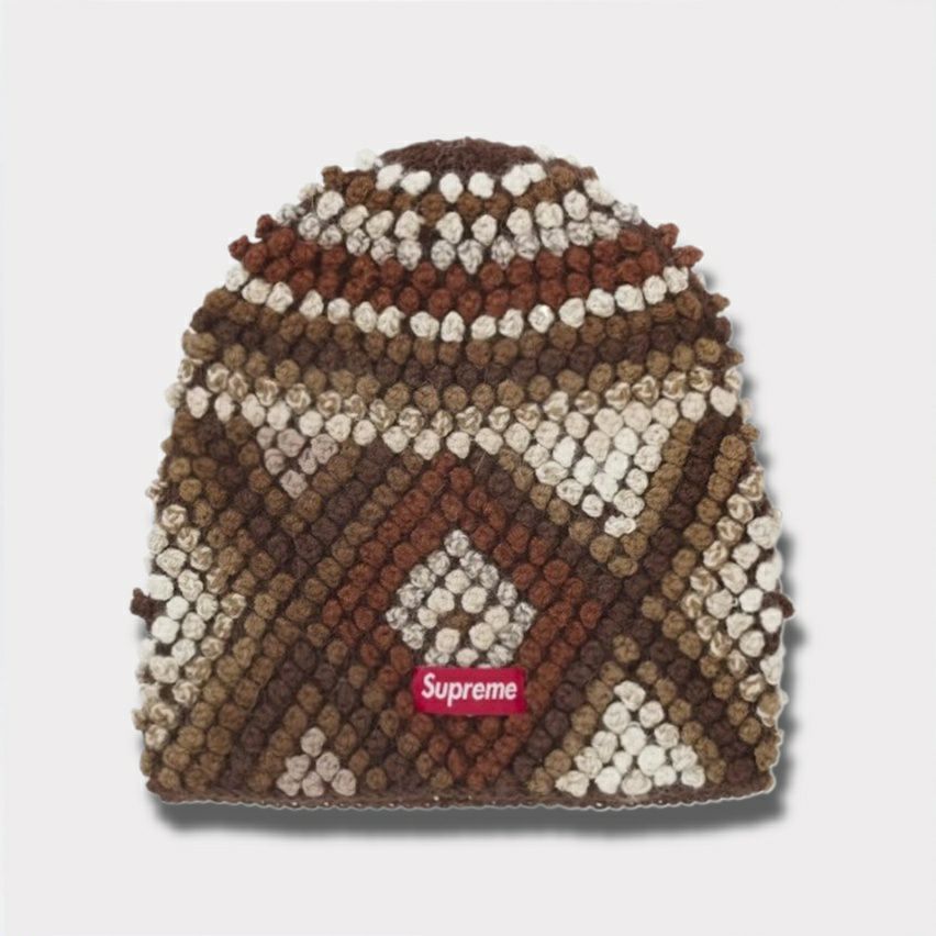Supreme シュプリーム 2025AW Textured Knit Beanie テクスチャード ニット ビーニー ブラウン