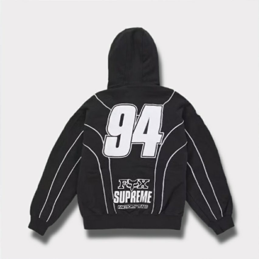Supreme シュプリーム 2025AW Fox Racing Zip Up Hooded Sweatshirt　フォックスレーシング ジップ アップ フード パーカー ブラック1