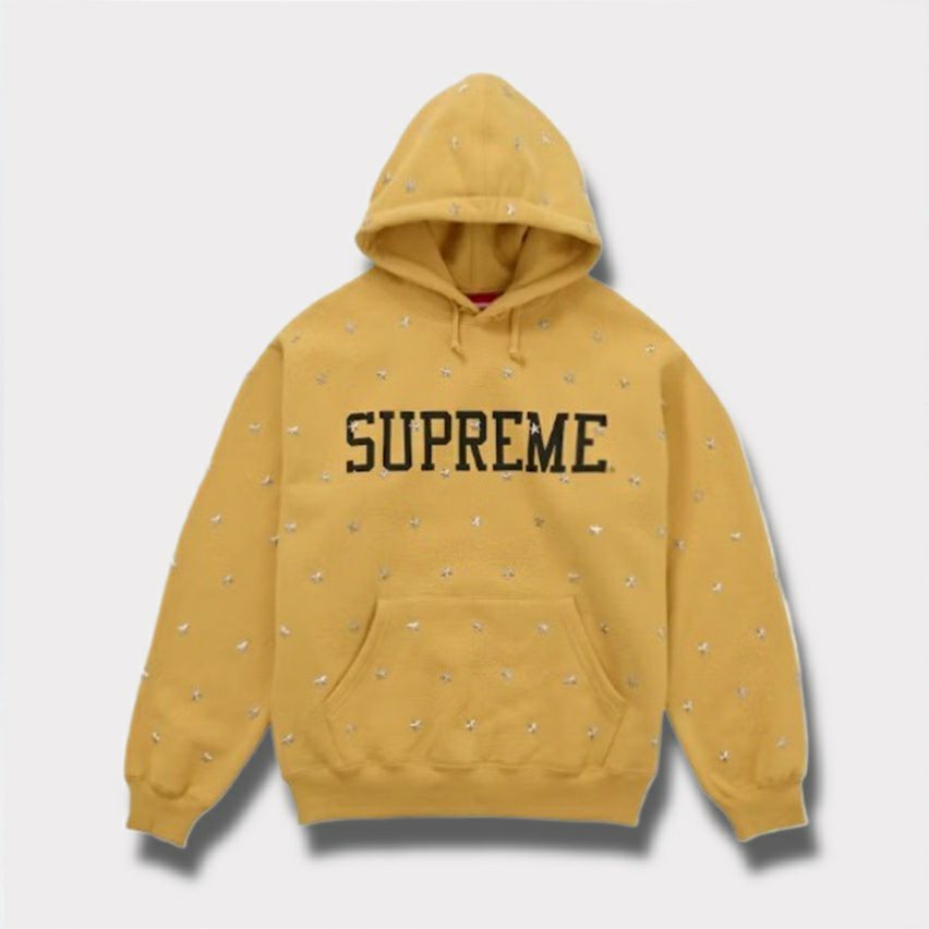 Supreme シュプリーム 2025AW Stars Studded Hooded Sweatshirt スター スタッズ フード パーカー ダスティゴールド
