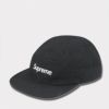 Supreme シュプリーム 2025AW Jacquard Logos Denim Camp Cap ジャカード ロゴ デニム キャンプ キャップ ブラック