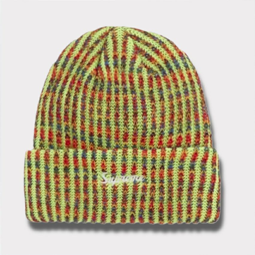 Supreme シュプリーム 2025AW Rainbow Loose Gauge Beanie レインボー ルーズゲージ ビーニー ネオンイエロー