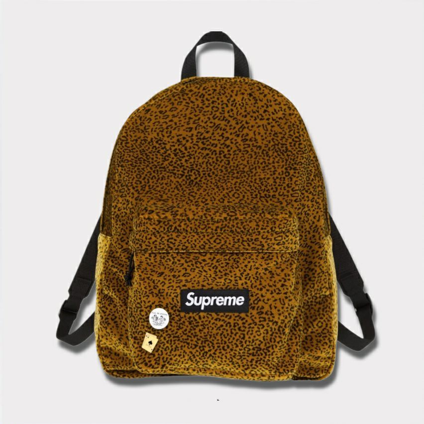  Supreme シュプリーム 2025AW Velvet Backpack ベルベット バックパック タンレオパード