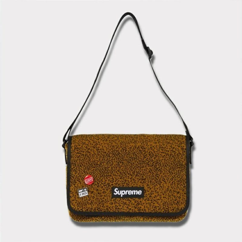 Supreme シュプリーム 2025AW Velvet Small Messenger Bag ベルベット スモール メッセンジャーバッグ タンレオパード