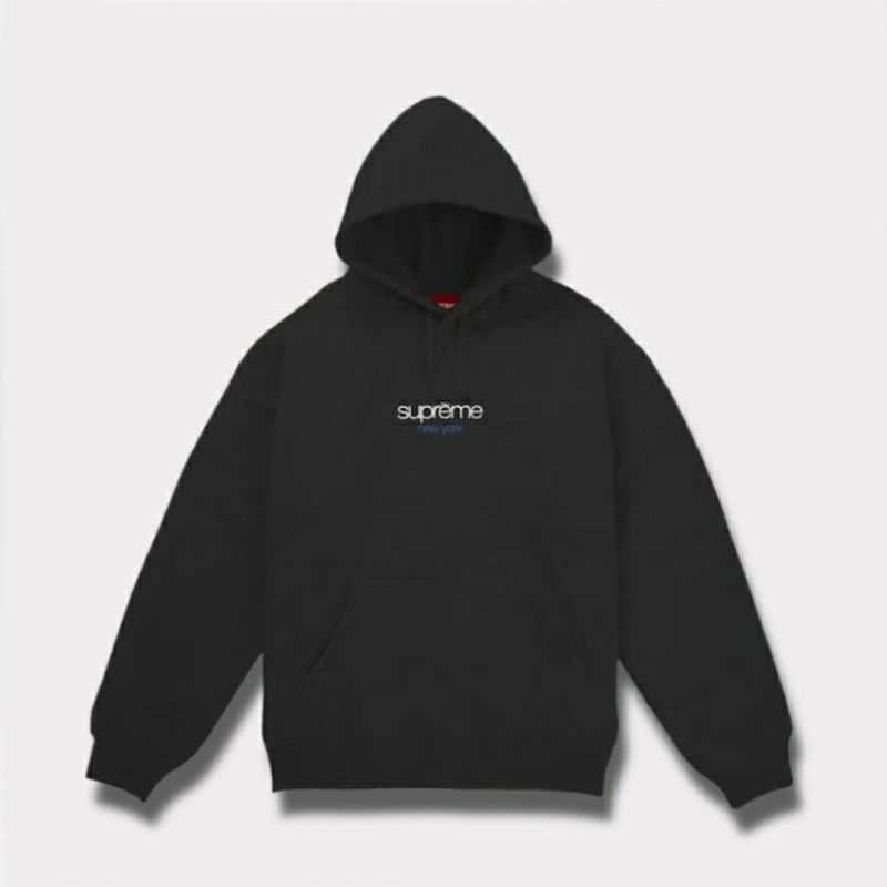  Supreme シュプリーム 2025AW Classic Logo Shop Hooded Sweatshirt　【New York】　クラシック ロゴ ショップ フード スウェットシャツ ブラック