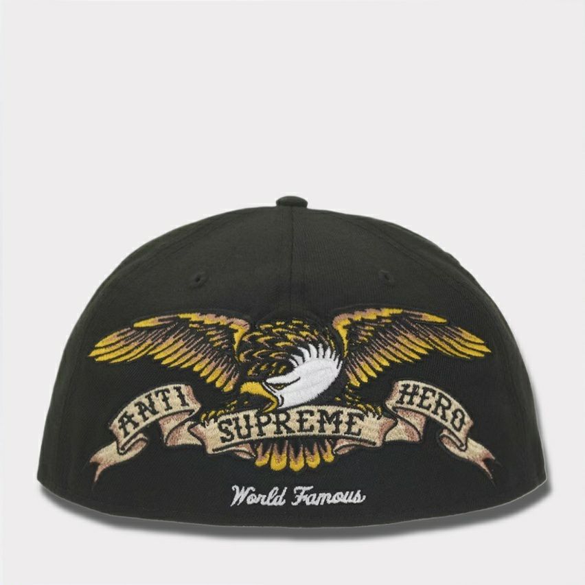 Supreme シュプリーム 2025AW ANTIHERO New Era Cap アンタイヒーロー ニューエラキャップ ブラック1