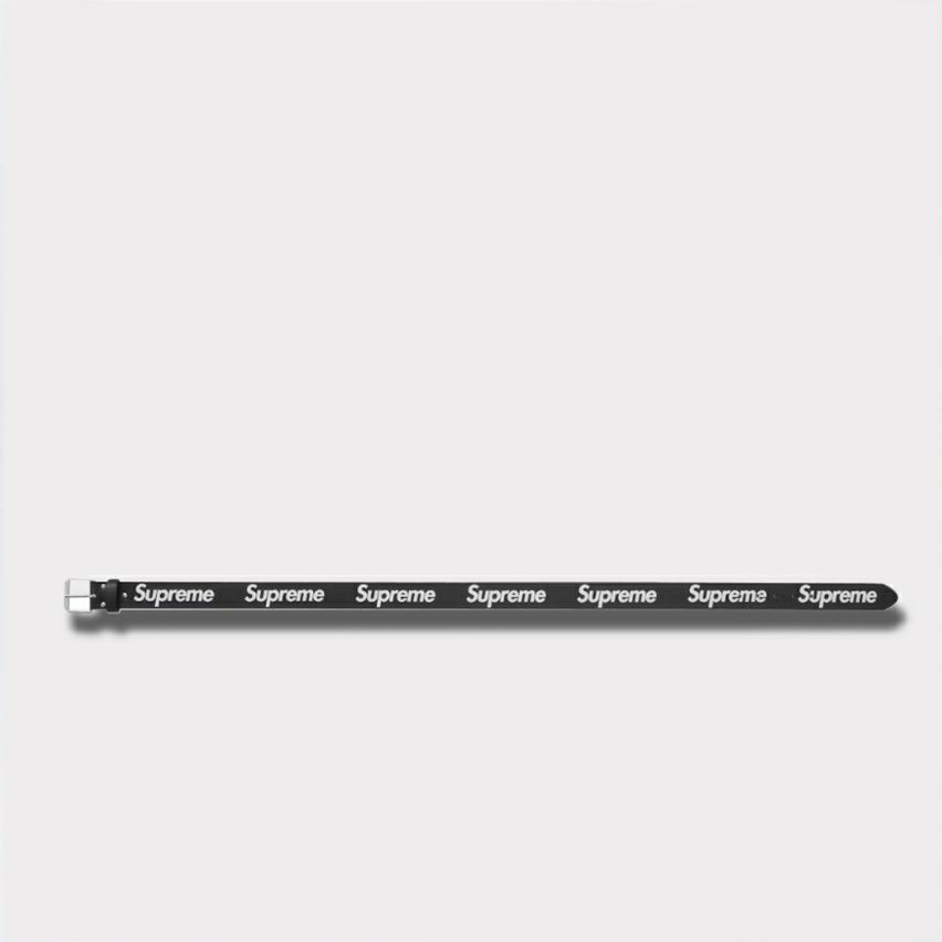 Supreme シュプリーム 2025AW Repeat Leather Belt リピート レザー ベルト ブラック1