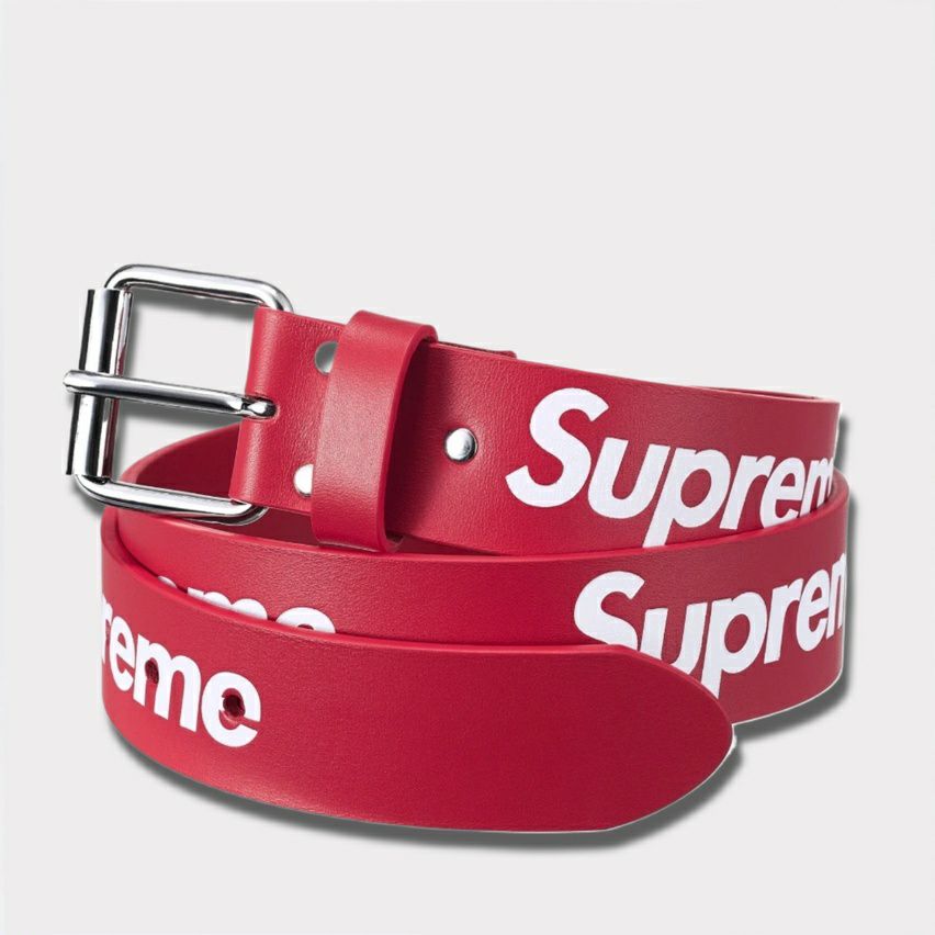 Supreme シュプリーム 2025AW Repeat Leather Belt リピート レザー ベルト レッド