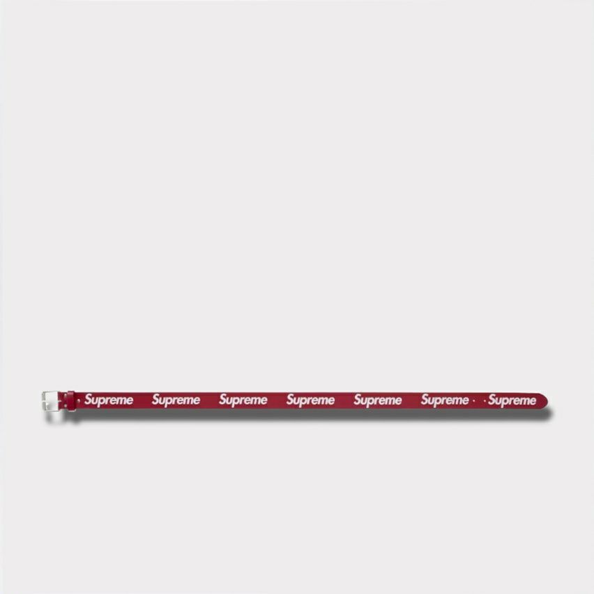  Supreme シュプリーム 2025AW Repeat Leather Belt リピート レザー ベルト レッド1