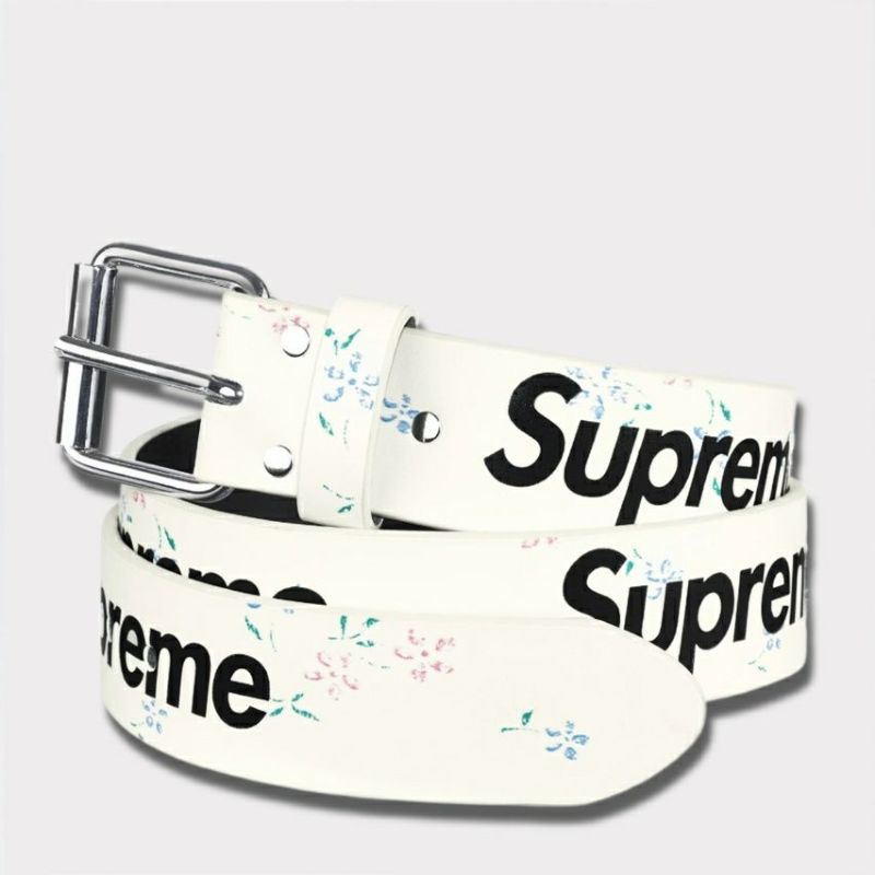  Supreme シュプリーム 2025AW Repeat Leather Belt リピート レザー ベルト フローラル