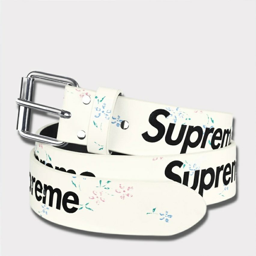  Supreme シュプリーム 2025AW Repeat Leather Belt リピート レザー ベルト フローラル