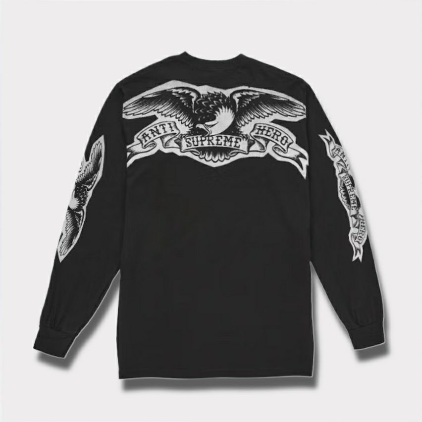 Supreme シュプリーム 2025AW ANTIHERO Eagle L/S Tee アンタイヒーロー イーグル ロングスリーブ Tシャツ　ブラック