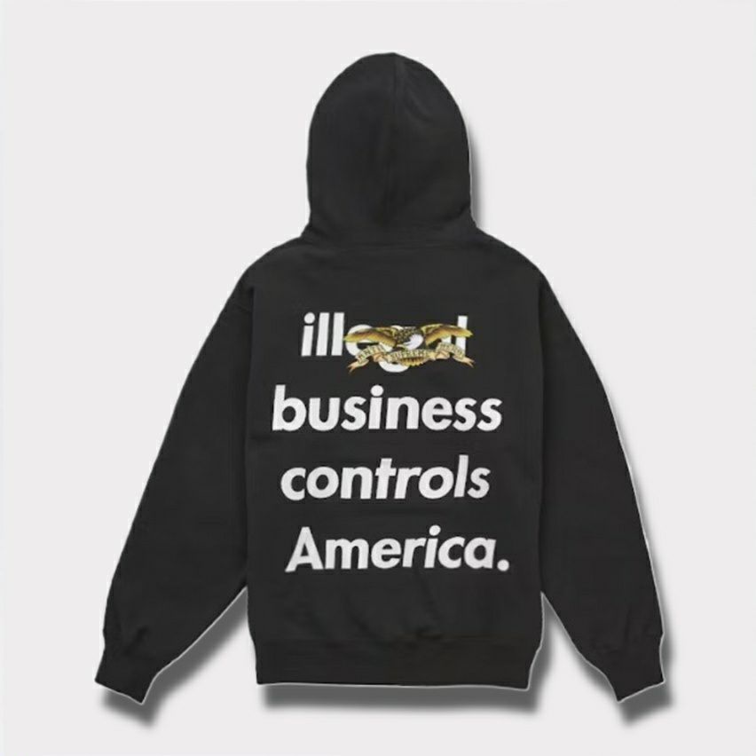 Supreme シュプリーム 2025AW ANTIHERO Hooded Sweatshirt アンタイヒーロー フード パーカー ブラック1