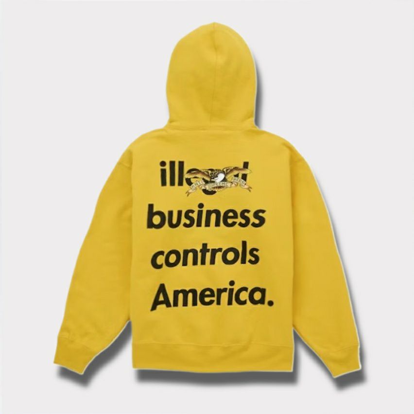  Supreme シュプリーム 2025AW ANTIHERO Hooded Sweatshirt アンタイヒーロー フード パーカー ブライトゴールド1