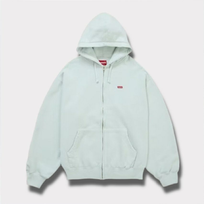  Supreme シュプリーム 2025AW Small Box Zip Up Hooded Sweatshirt　スモール ボックス ジップ アップ フード パーカー ペイルブルー