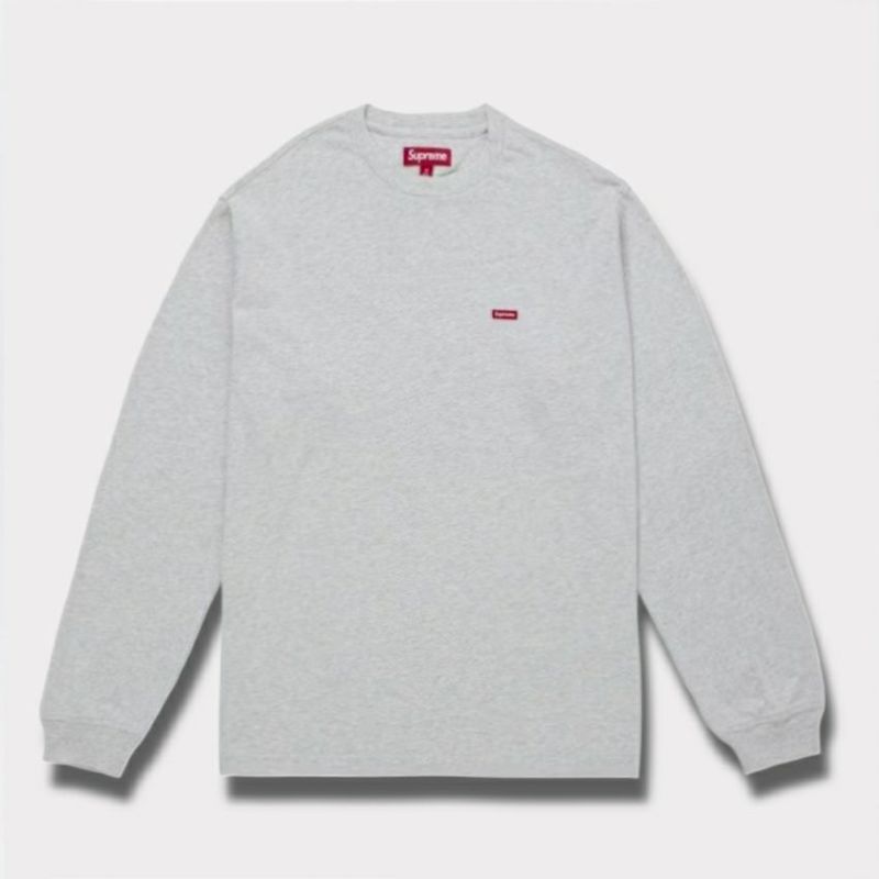 Supreme シュプリーム 2025AW Small Box L/S Tee スモール ボックス ロングスリーブ Tシャツ アッシュグレー