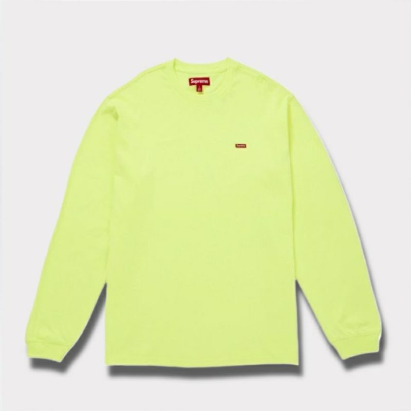 Supreme シュプリーム 2025AW Small Box L/S Tee スモール ボックス ロングスリーブ Tシャツ フルオレセントイエロー
