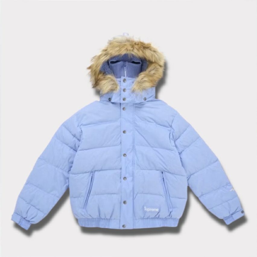  Supreme シュプリーム 2025AW Facemask 700-Fill Down Puffer Jacket フェイスマスク 700フィル ダウン パファー ジャケット ライトブルー