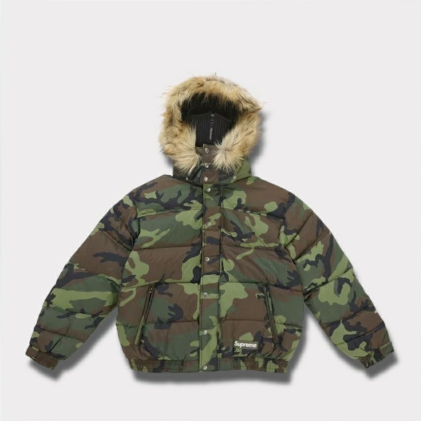 Supreme シュプリーム 2025AW Facemask 700-Fill Down Puffer Jacket フェイスマスク 700フィル ダウン パファー ジャケット ウッドランドカモ