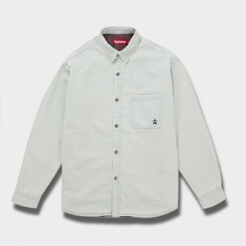 【未使用／9月13日販売】Supreme 2025aw デニムワークシャツ 9月13日販売】Supreme 2025aw デニムワークシャツ