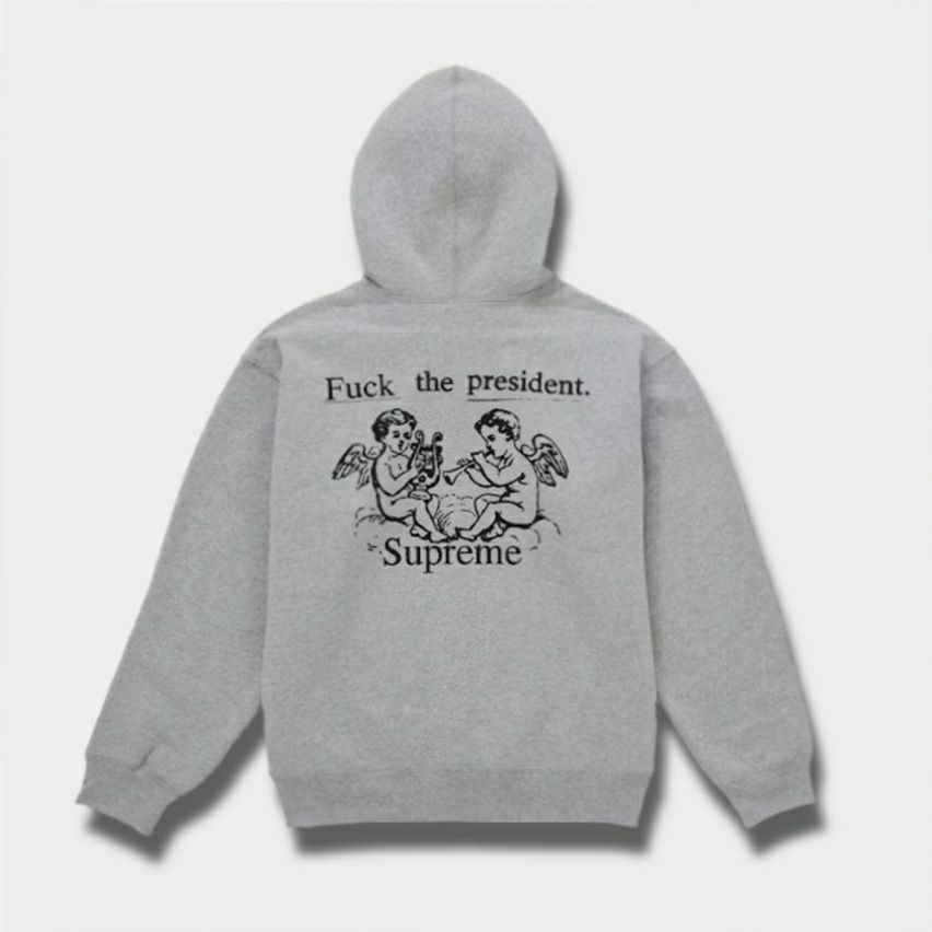 Supreme シュプリーム 2025AW President Hooded Sweatshirt プレジデント フード パーカー ヘザーグレー