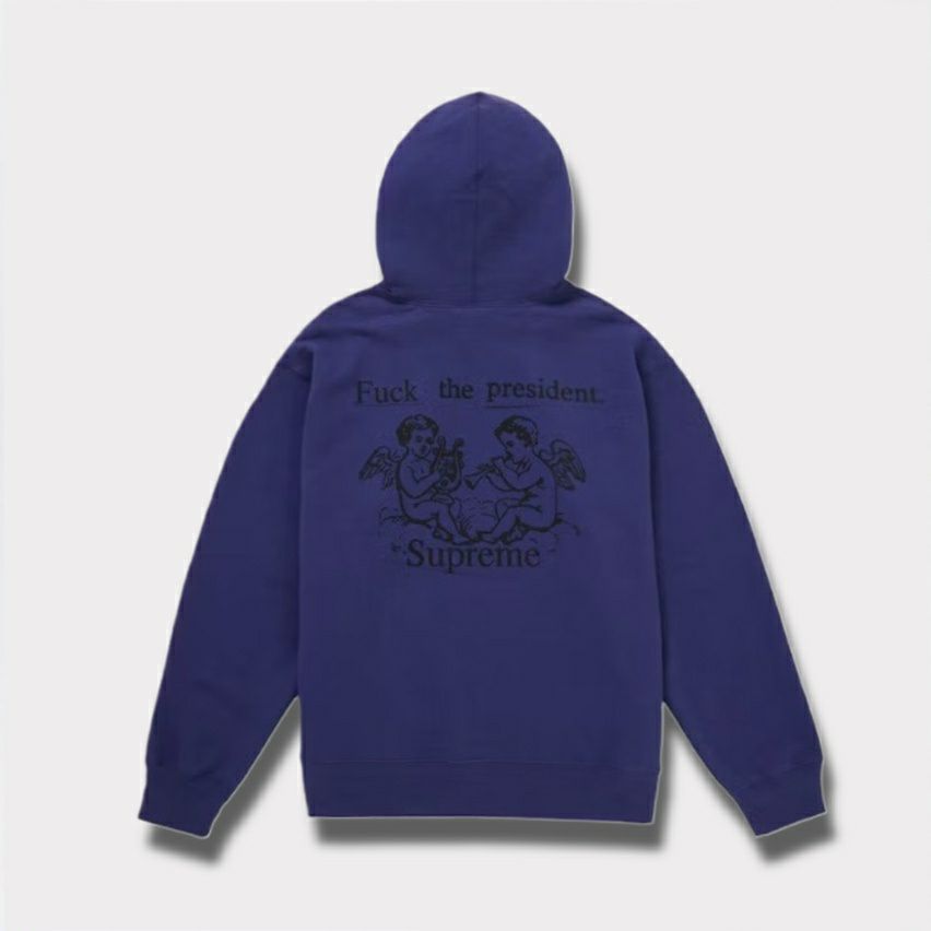  Supreme シュプリーム 2025AW President Hooded Sweatshirt プレジデント フード パーカー ウォッシュネイビー