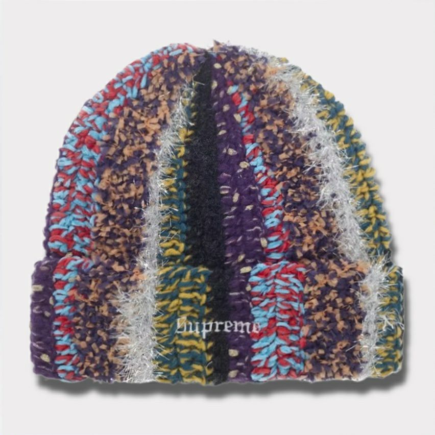 Supreme シュプリーム 2025AW Tinsel Stripe Beanie ティンセル ストライプ ビーニー マルチカラー