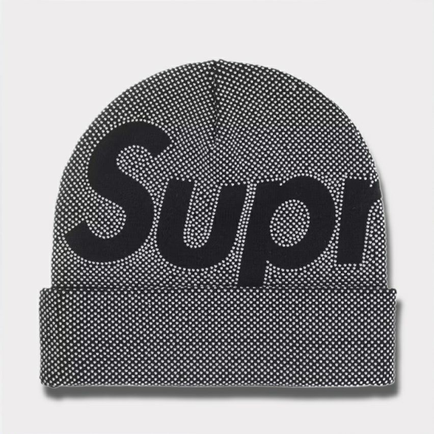  Supreme シュプリーム 2025AW Studded Knockout Big Logo Beanie スタッズ ノックアウト ビッグ ロゴ ビーニー ブラック