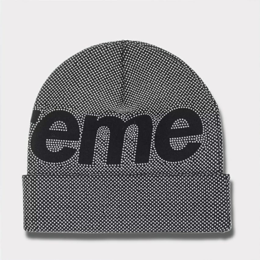  Supreme シュプリーム 2025AW Studded Knockout Big Logo Beanie スタッズ ノックアウト ビッグ ロゴ ビーニー ブラック2