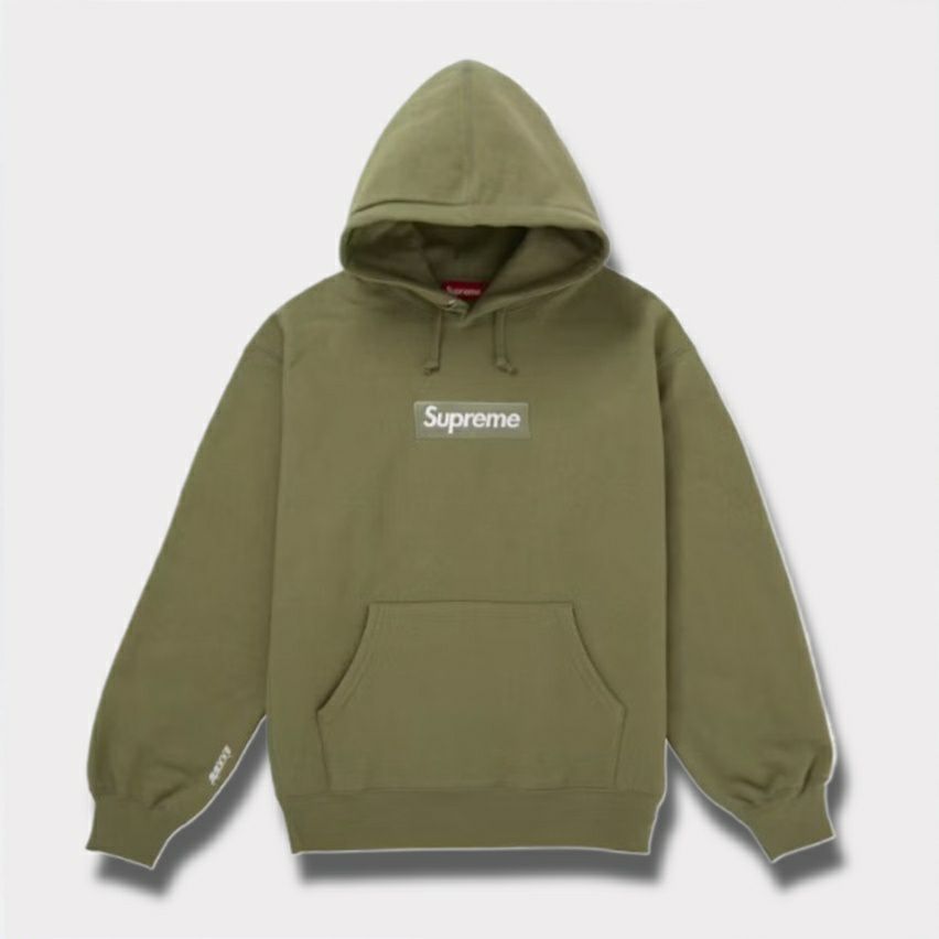 Supreme シュプリーム 2025AW Box Logo Hooded Sweatshirt ボックスロゴフードパーカー ライトオリーブ