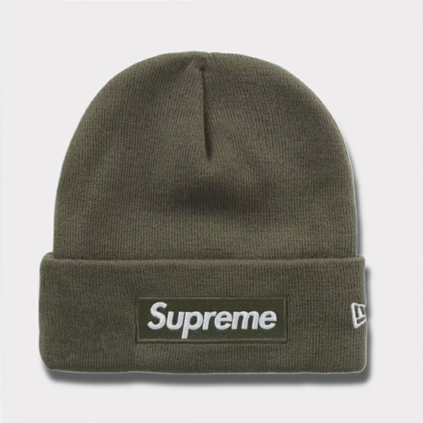 Supreme シュプリーム 2025AW New Era Box Logo Beanie ニューエラ ボックスロゴビーニー ライトオリーブ1