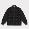 Supreme シュプリーム 2025AW Studded Suede Zip Up Cardigan　スタッズスエードジップアップカーディガン　ブラック