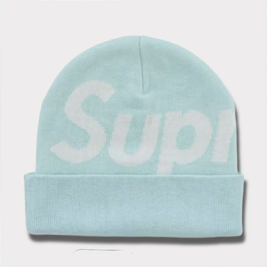 Supreme シュプリーム 2025AW Big Logo Beanie ビッグロゴビーニー ライトブルー