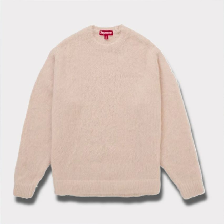 Supreme シュプリーム 2025AW Brushed Mohair Sweater ブラッシュド モヘア セーター ライトピンク