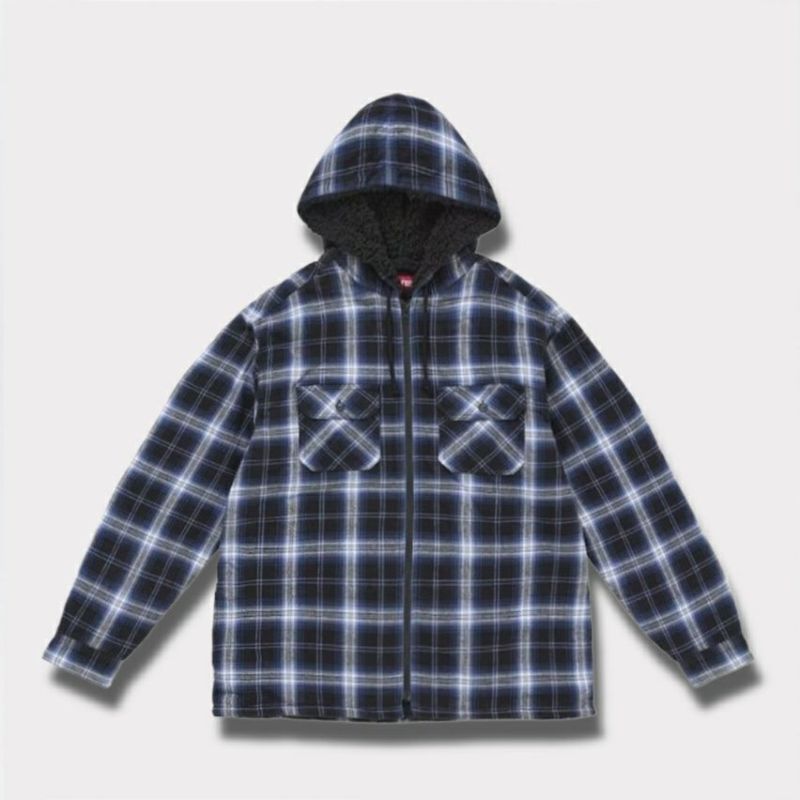Supreme シュプリーム 2025AW Lined Zip Up Hooded Flannel Shirt