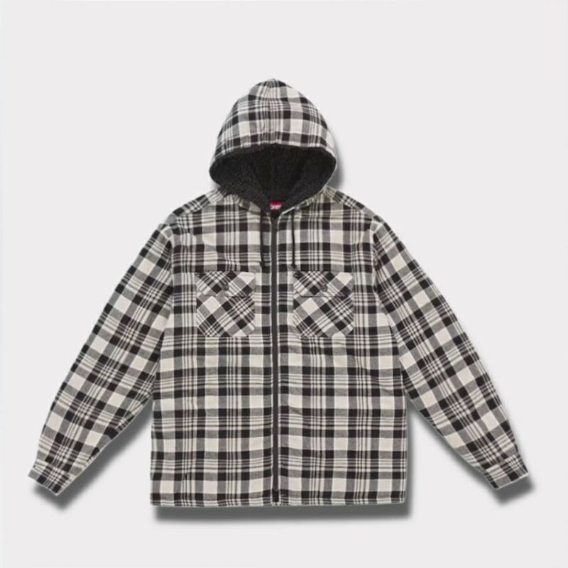Supreme シュプリーム 2025AW Lined Zip Up Hooded Flannel Shirt