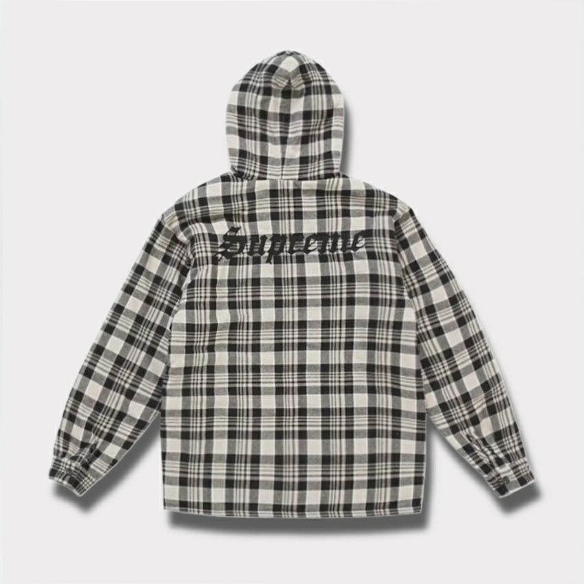 Supreme シュプリーム 2025AW Lined Zip Up Hooded Flannel Shirt ラインド ジップ アップ フード フランネル シャツ　ライトタン1